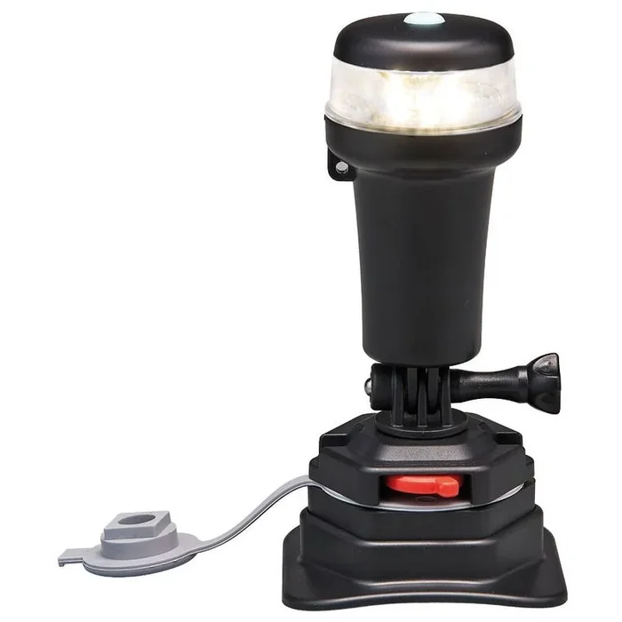 360° White Navigation Light with Click-Clack Fork – Waterproof and Battery-Powered by Osculati