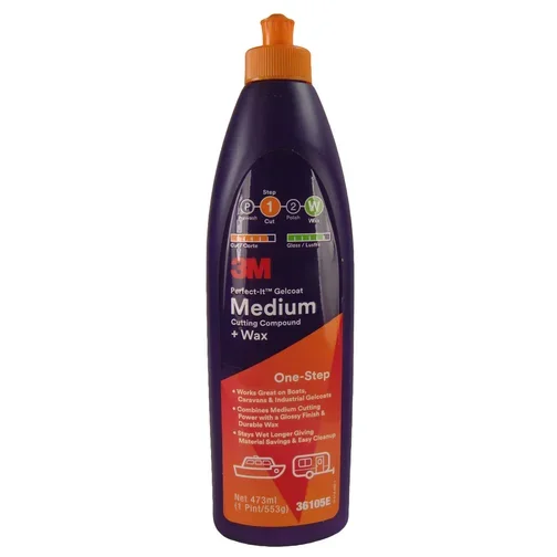 3M Perfect-It Gelcoat Medium Cutting Compound & Wax