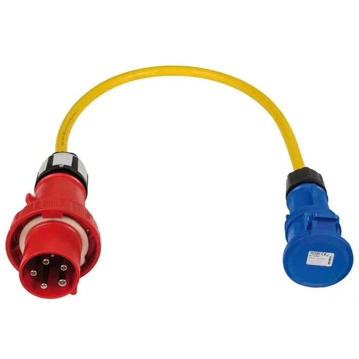 63A Plug to 32A Socket Adapter Cable for Nautical Use