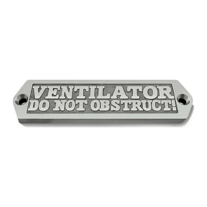 AG Ventilator Do Not Obstruct Name Plate Chrome
