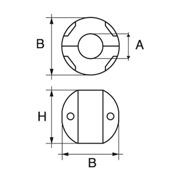 AG Zinc Shaft Anode 22mm
