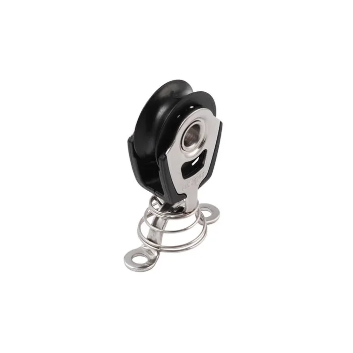 Allen Dynamic 40mm Single Spring Block – High Performance Stainless Steel for Dinghies and Catamarans – Versatile and Lightweight, Breaking Load 800kg, Ideal for Demanding Sailors
