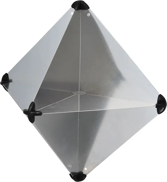 Aluminum radar reflector foldable