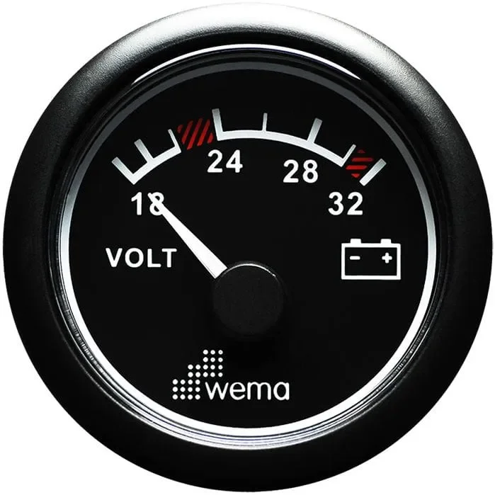 Analog voltmeter 18-32V by WEMA