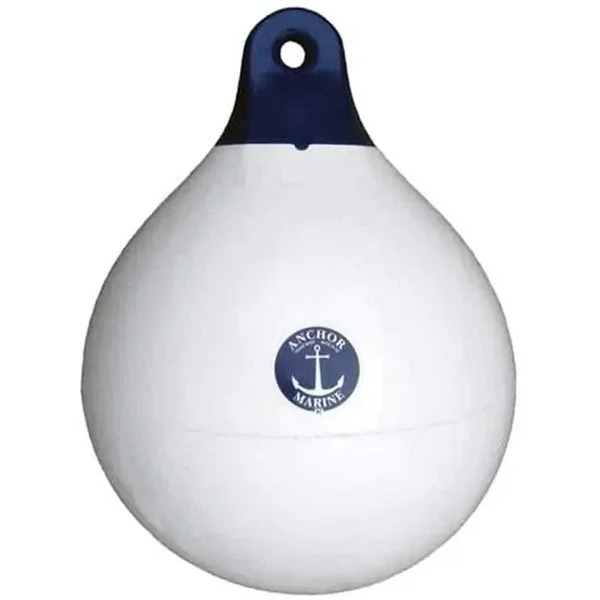 Anchor HD Ball Float (38 x 33cm / White / Blue Ends)