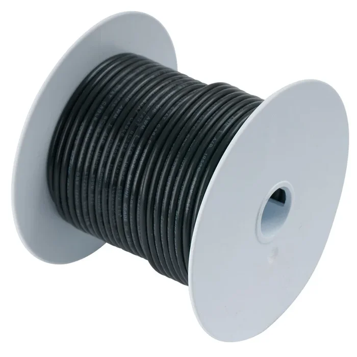 Ancor Black 8 AWG Tinned Copper Wire – 250′ [111025]