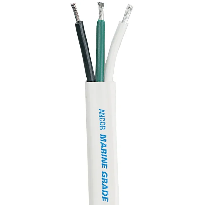 Ancor White Triplex Cable – 12/3 AWG – Flat – 700‘ – 131370