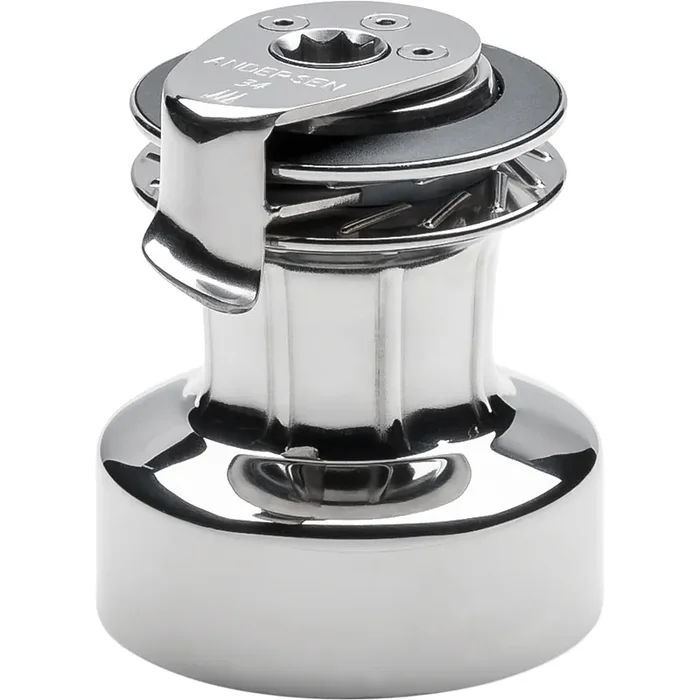ANDERSEN 34 ST BT – 2-Speed Self-Tailing Manual Winch – Black Trim