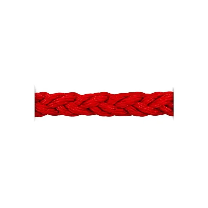 Armare Square Line 8 strand braid in Red Polyester Ø26mm 100m Roll