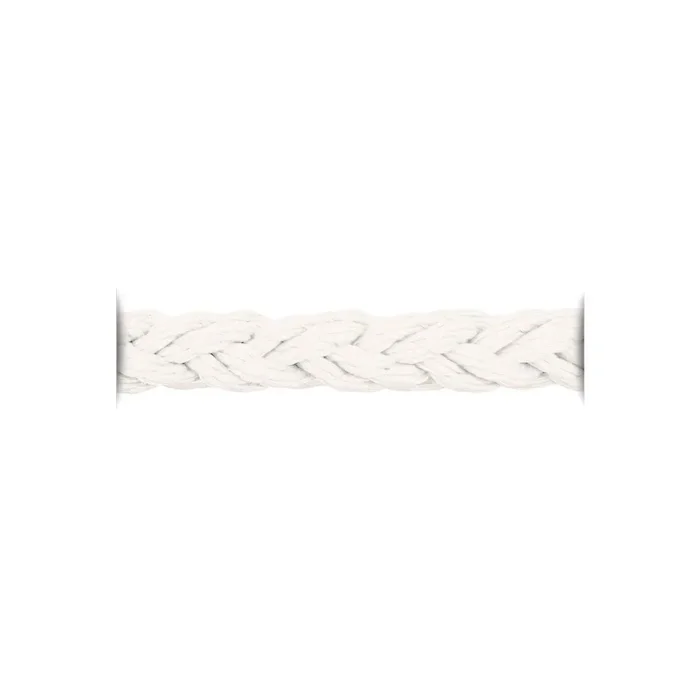 Armare Square Line 8 strand braid in White Polyester Ø16mm 100m Roll
