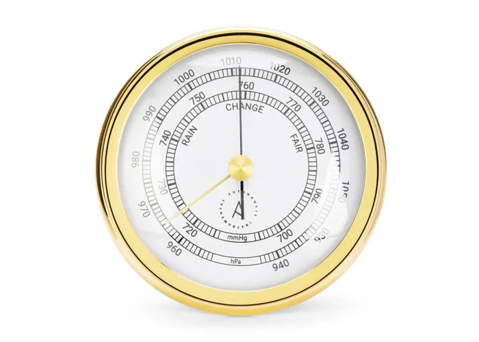 ATLANTIC 95 Barometer / gold-plated