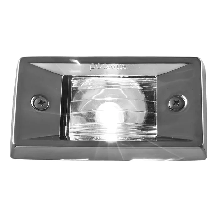 Attwood Vertical, Flush Mount Transom Light – Rectangular
