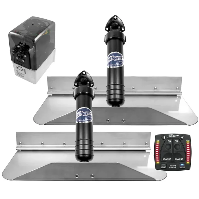 Bennett Marine 18×9 Hydraulic Trim Tab System without ne Box Indication