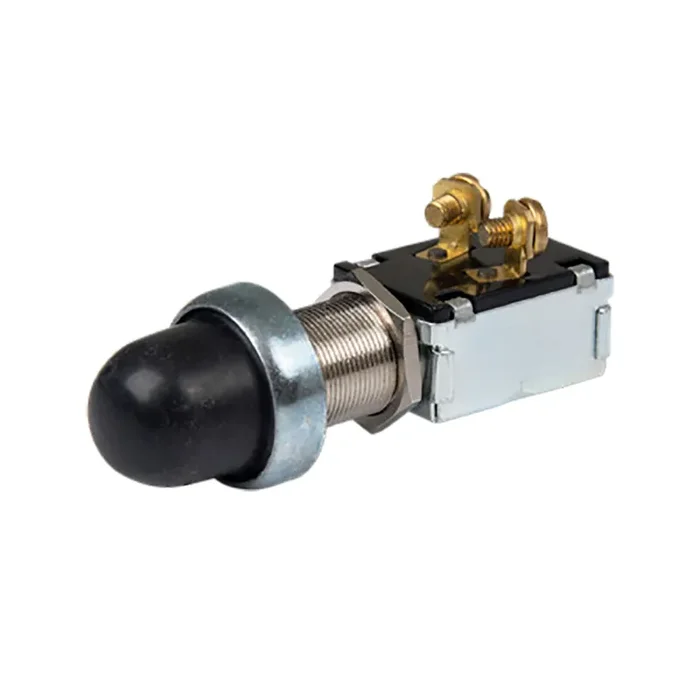 BEP 2-Position SPST Moisture Sealed Push Button Switch – OFF/(ON) – 1001503