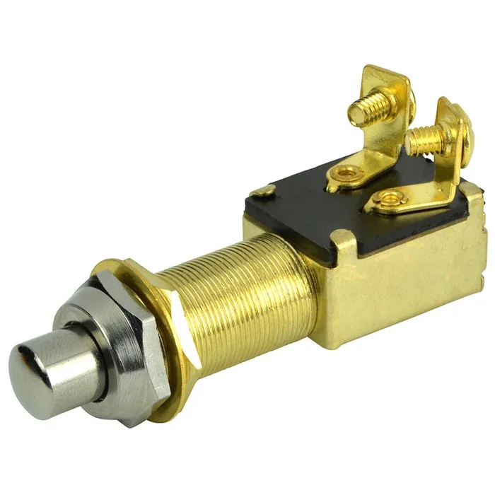 BEP 2-Position SPST Recessed Push Button Switch – OFF/(ON)