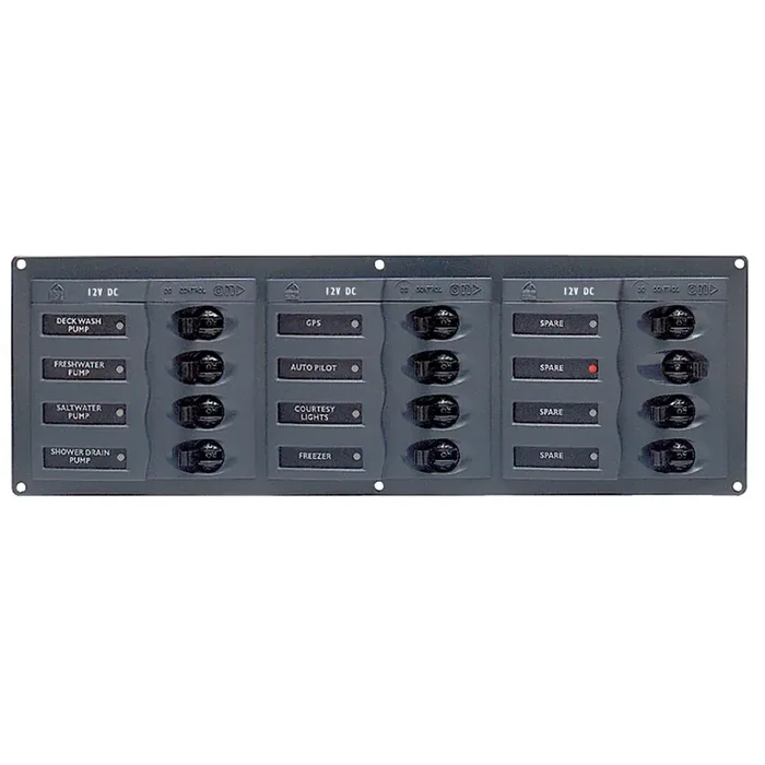 BEP DC Panel – 12-Way – No Meter – Horizontal