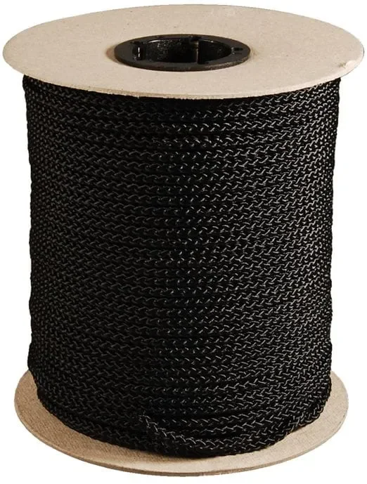 Black braided line (PES)