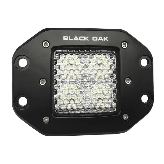 Black Oak Pro Series 2in Flush Mounted Flood Light – Black