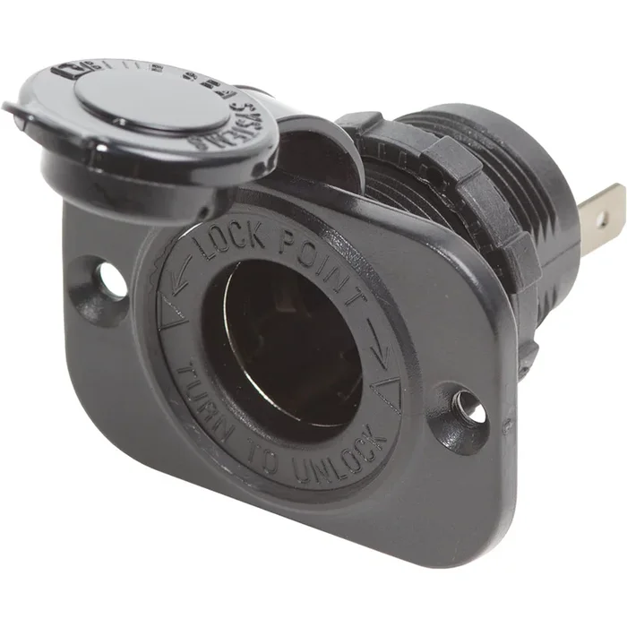 Blue Sea 12 Volt Dash Socket – Black [1011]
