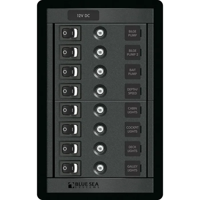 Blue Sea 1457 8 Position Switch CLB Vertical