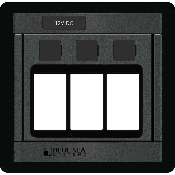 Blue Sea 1520 Remote Control Switch – 360 Panel – 3 Blank
