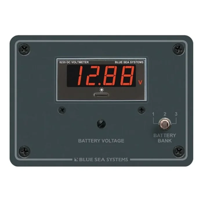 Blue Sea Volt Test Panel 3 Bank Digital