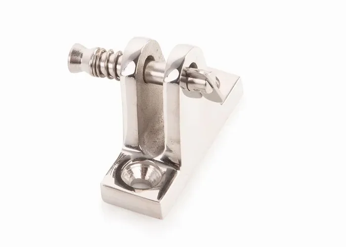 Bottom Part with Safety Bolt, diagonal / stainless steel