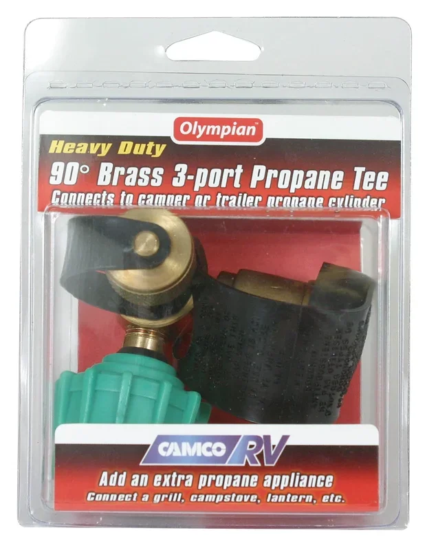 BRASS 90 TEE W/ 3 PORTS