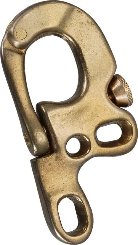 Brass snap hank
