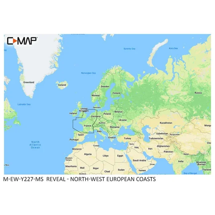 C-Map Reveal M-EW-Y227-MS North West Europe (Medium)