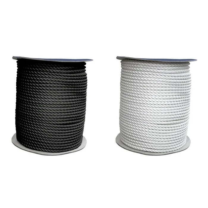 CABO Mooring Rope, three stranded double twisted, Diam. 40mm, white