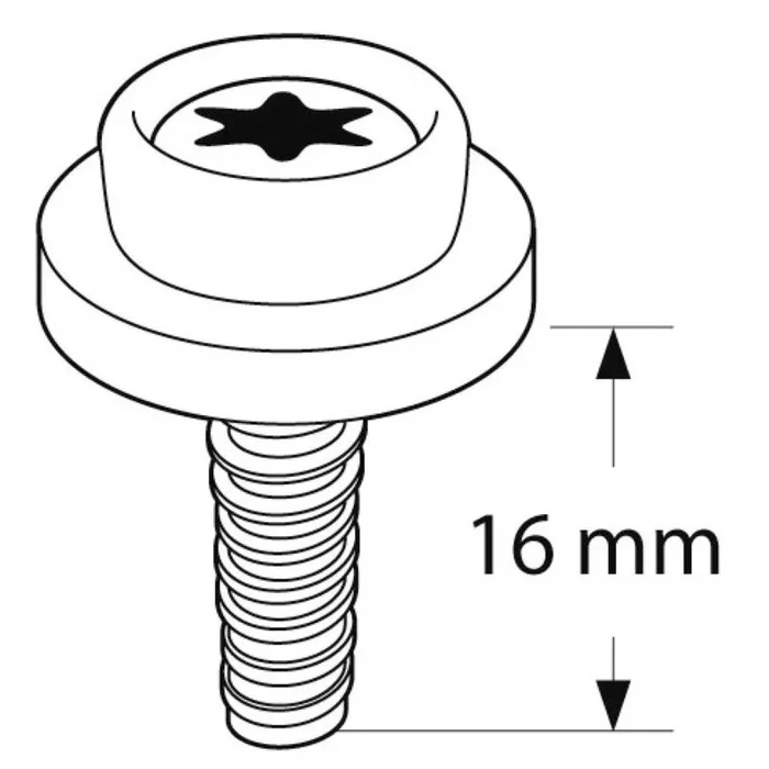 CAF-COMPO Universal Long Thread Screw Stud – Versatile Fastener for Nautical Applications, Ideal for Various Materials, Available in Multiple Colors