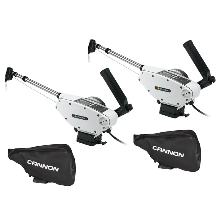 Cannon Optimum™ 10 Tournament Series (TS) BT Electric Downrigger 2-Pack w/Black Covers – 1902340X2/COVERS