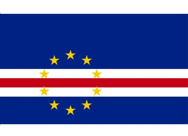 Cape Verde Courtesy Flag Polyester 45 x 30cm