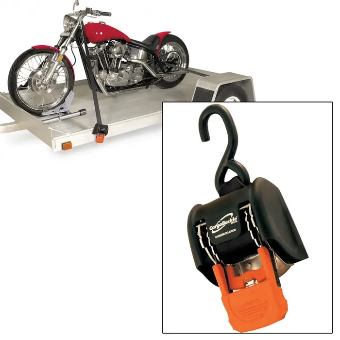 CargoBuckle G3 Retractable Ratchet Tie-Down – 2in x 72in – Pair