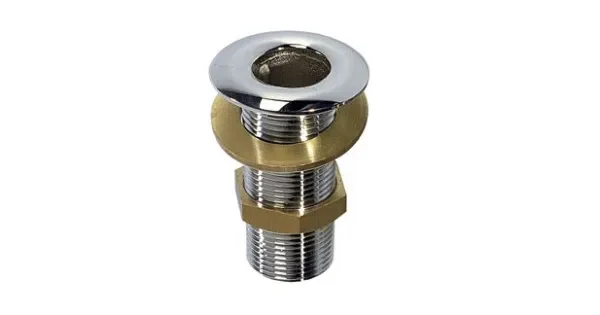 Chromed Brass Thru-Hull 1/2″
