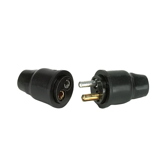 Cole Hersee 2 Pole Plug and Socket Connector with Rubber Cap