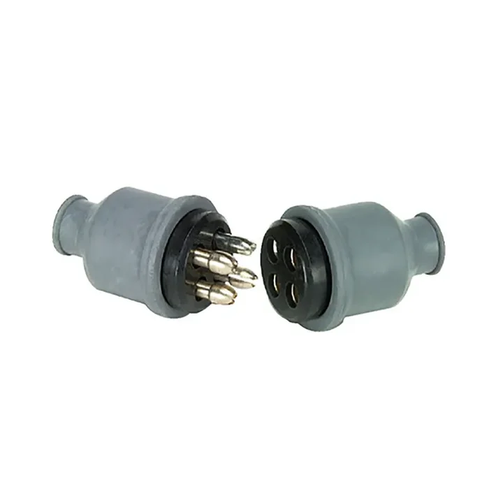 Cole Hersee 4 Pole Plug and Socket Connector with Rubber Cap