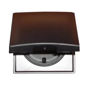CORNICE UN MODULO CON COPERCHIO ANTRACITE BERKER
