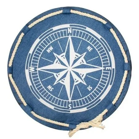 Cushion with Compass Design