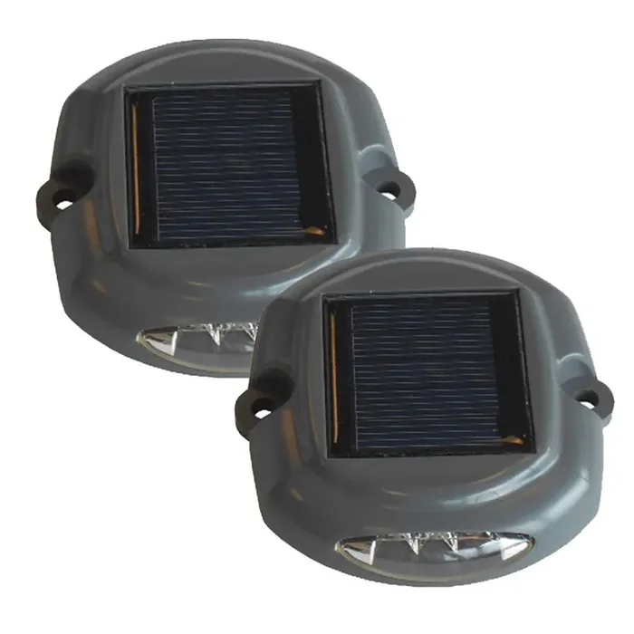 DOCK EDGE DOCKLITE SOLAR DOCK & DECK LIGHT – 2-PACK