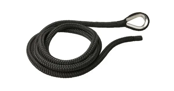 Dock Line Black With Thimble 32mm x20mt
