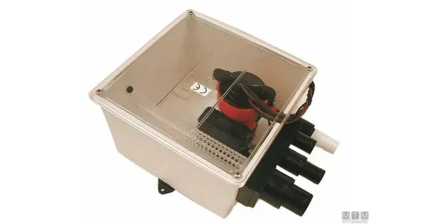 Drainage system with Johnson Pump 1000 GPH 24V
