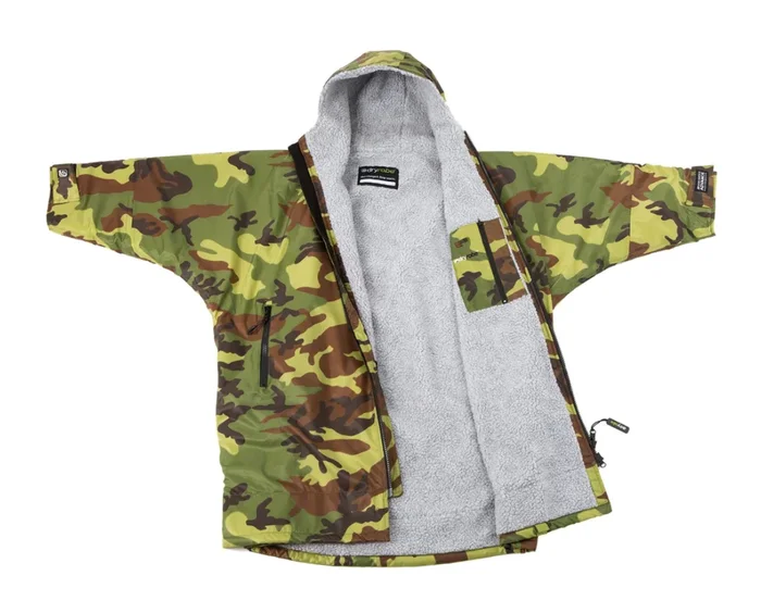 Dryrobe Advance Kids Long Sleeve -Camo Grey & Camo Pink – Kids 10-13 Years
