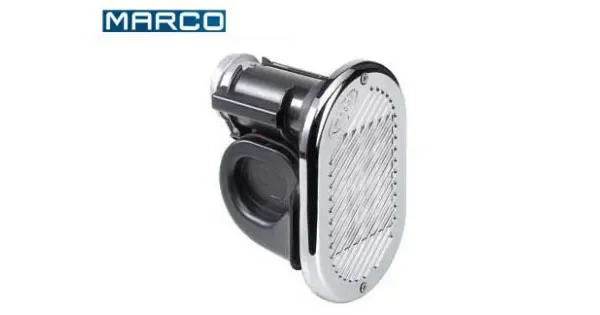 Electric Horn Hurricane Chromed 12v