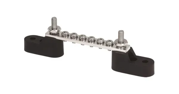 Electrical Connection Bar with Stainless screws 8 Terminals 100 A