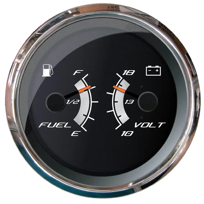Faria Platinum 4″ Multi-Function – Fuel Level, Voltmeter (10-18V) – 22013