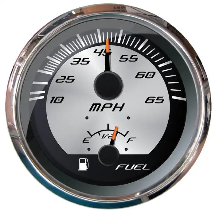Faria Platinum 4″ Multi-Function – Speedometer 65MPH Pitot/Fuel Lever – 22015