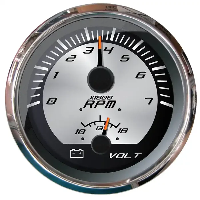 Faria Platinum 4″ Multi-Function – Tachometer (7000), Voltmeter (10-16V) – 22016