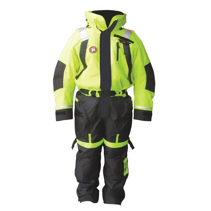 First Watch Anti-Exposure Suit – Hi-Vis Yellow/Black – Small – AS-1100-HV-S